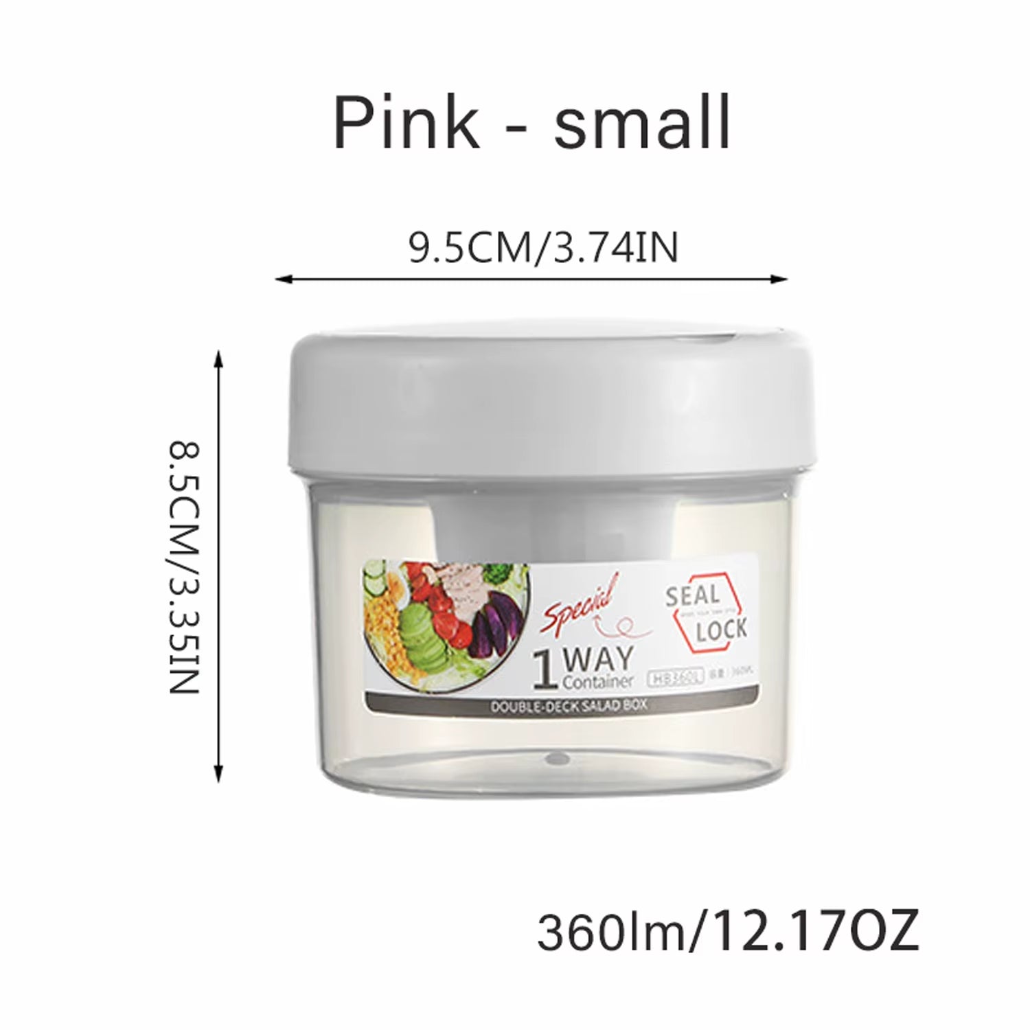 Portable Salad Cup, Breakfast Salad Cup, Sealed Leak Proof Cup with Fork and Sauce Box, Bento Box, Yogurt Storage Bowl, Lunch